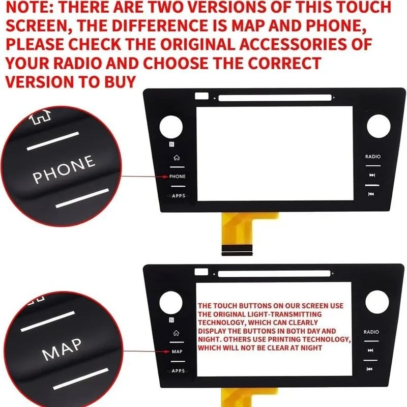 Compatible with 2018-2019 Subaru Touch Screen 86341VA660 86431AL66A Replacement Display Monitor Assembly