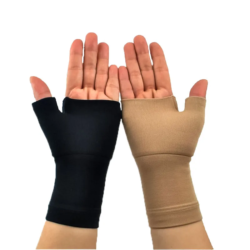 

1/2Pcs Compression Wrist Support Elastic Sports Wrist Thumb Gloves Hands Protector For Carpal Tunnel Arthritis Fatigue Typing