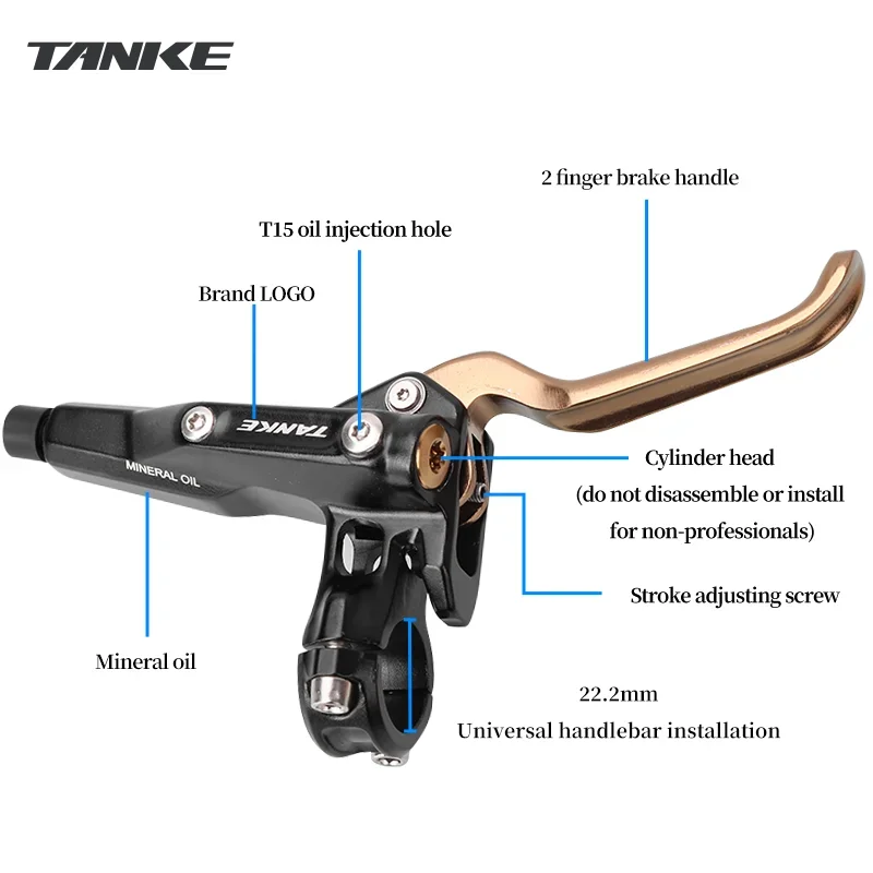 TANKE MTB 4 مكبس الصحن الهيدروليكي الفرامل 2200 مللي متر سبليت من نوع ضغط الزيت الفرامل الجبلية AM DH E-الدراجة الطريق دراجة الفرامل ترقية