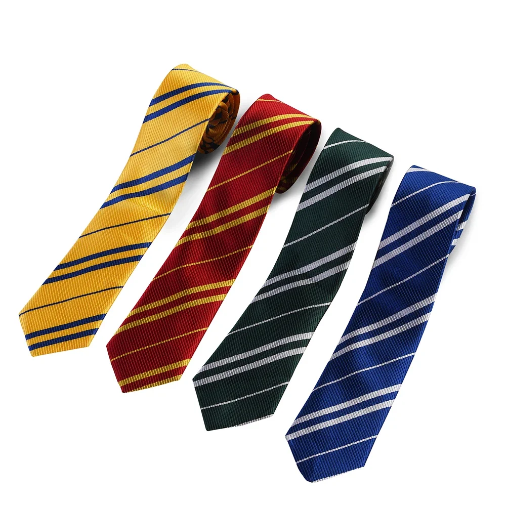 อะนิเมะ Tie Harris Magic School ฮาโลวีนคอสเพลย์น่ารักเครื่องแต่งกาย Prop Twill Casual College Badge เครื่องแต่งกายเนคไทอุปกรณ์เสริม