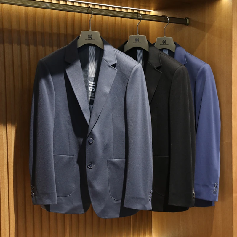 

Light luxury customization, autumn new fashion business casual wool suit men's high-end cashmere suit