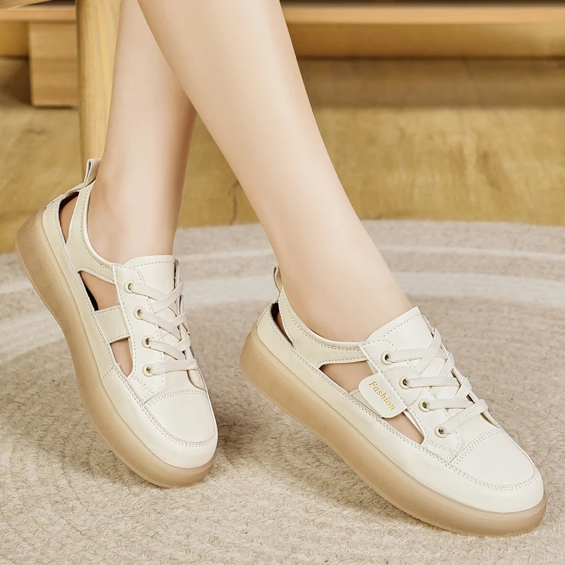 

New summer French bag head soft sole hollow fashion sandals women