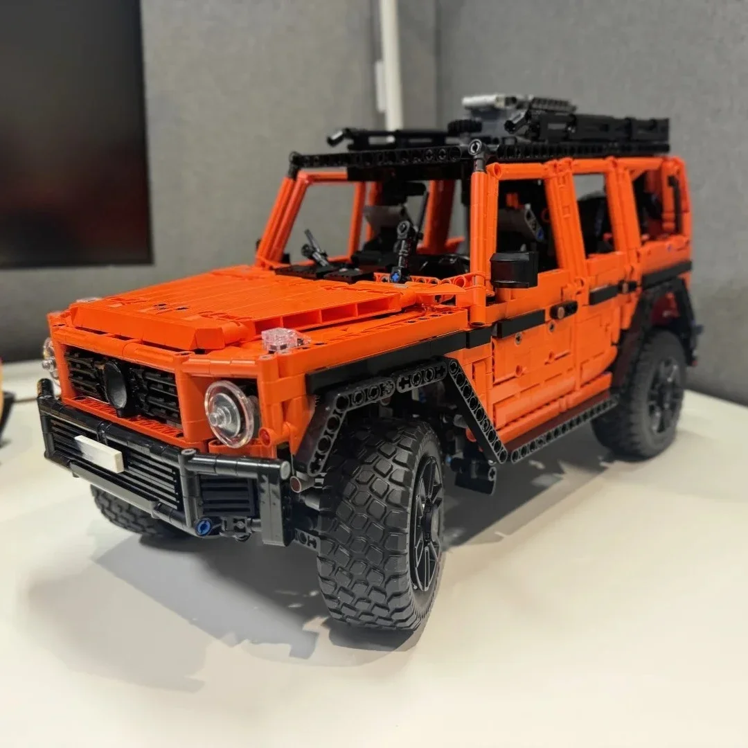 Orange Highway Car Model 42177 Set di blocchi di costruzione compatibili con particelle Legoed Adatto per regali di Natale 28891