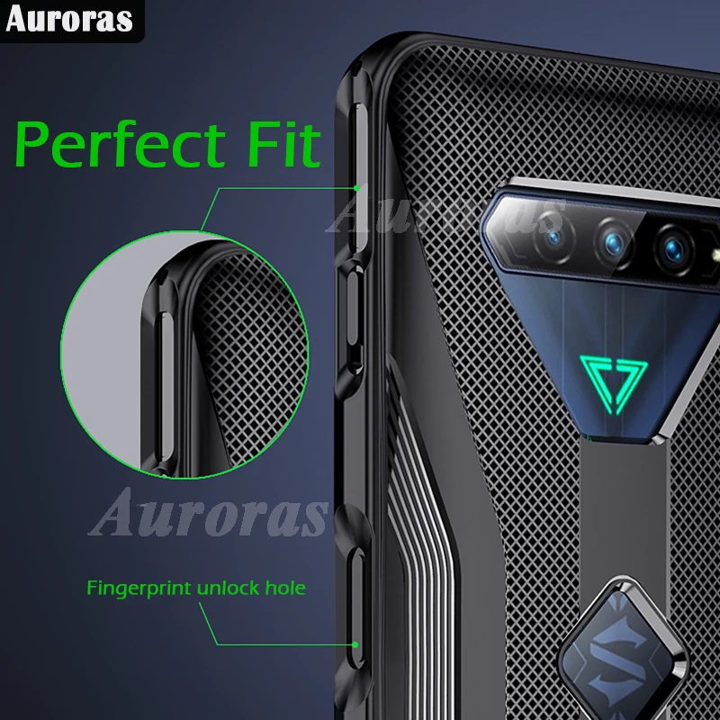 Auroras Soft Case for Black Shark 5 4 Pro RS Shockproof Cross Design Heat Dissipation Case For Xiaomi Blackshark 5 RS 4 Cover 3