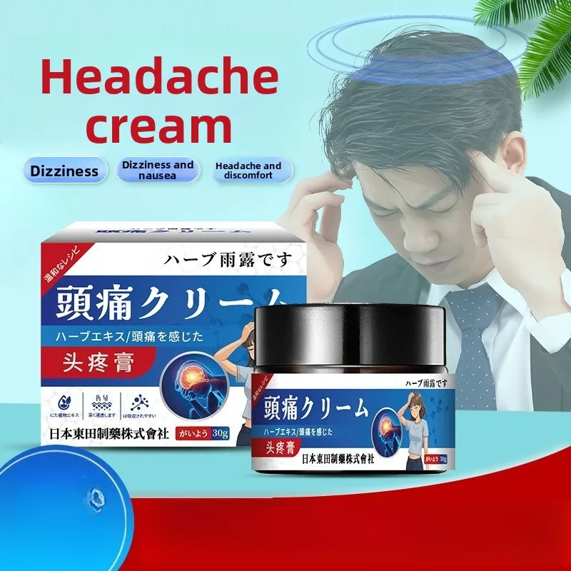 

Headache Relief Balm - Soothes Migraine, Dizziness & Neuralgia, Natural Formula for Tension & Pressure Discomfort