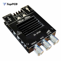 150W+150W TDA7498E Stereo Bluetooth 5.0 Audio Power Amplifier Board Treble Bass Volume Control DC 12-32V for Speaker Subwoofer