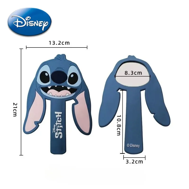 

Disney Stitch Mirror Cartoon Cute Figure Drooping Ears Silicone Handheld Makeup Mirror Portable Man Woman Valentine's Day Gift