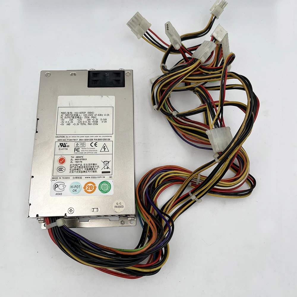Alimentatore per apparecchiature informatiche industriali per EMACS H1U-6250P 1U 250W