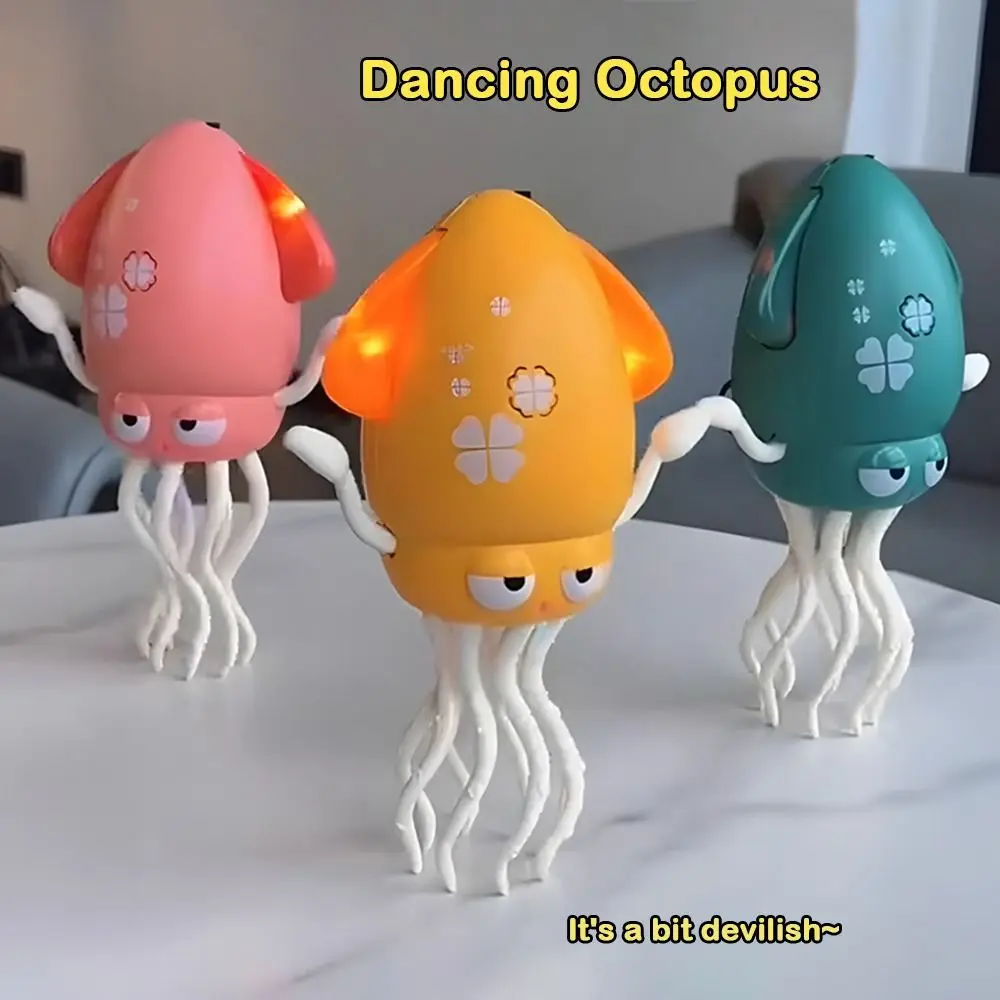 

Magical Dancing Octopus Toy Eight-claw Twisting Automatic Obstacle Avoidance Puzzle Electric Toy Dynamic Sound and Light