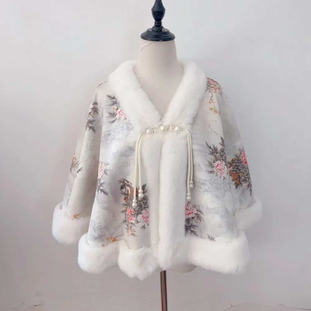 

Роскошная зимняя теплая вязаная шаль в китайском стиле, толстый плюшевый шарф, элегантный кардиган, плащ для вечерних платьев, свадебной вечеринки