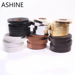 10mm argento oro ecopelle PU Bias rilegatura nastro abito artigianale Patchwork tappezzeria cucito tessuto tessitura accessori