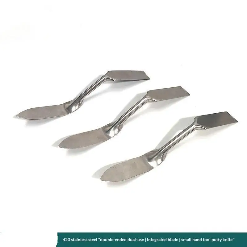 420 Edelstahl-Spachtel mit zwei Spitzen, rostbeständig, für Töpferarbeiten, Bastelarbeiten und kleinere Reparaturen im Haushalt. – Detail 8