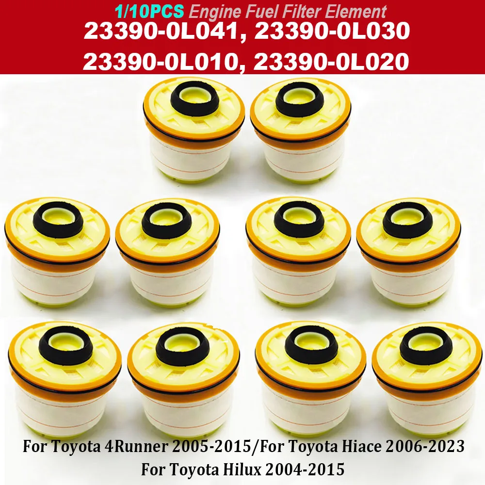 1/10PCS Engine Fuel Filter Element For T-oyota Hiace Hilux Innova 23390-0L041 23390-0L030 23390-0L010 23390-0L020 233900L041