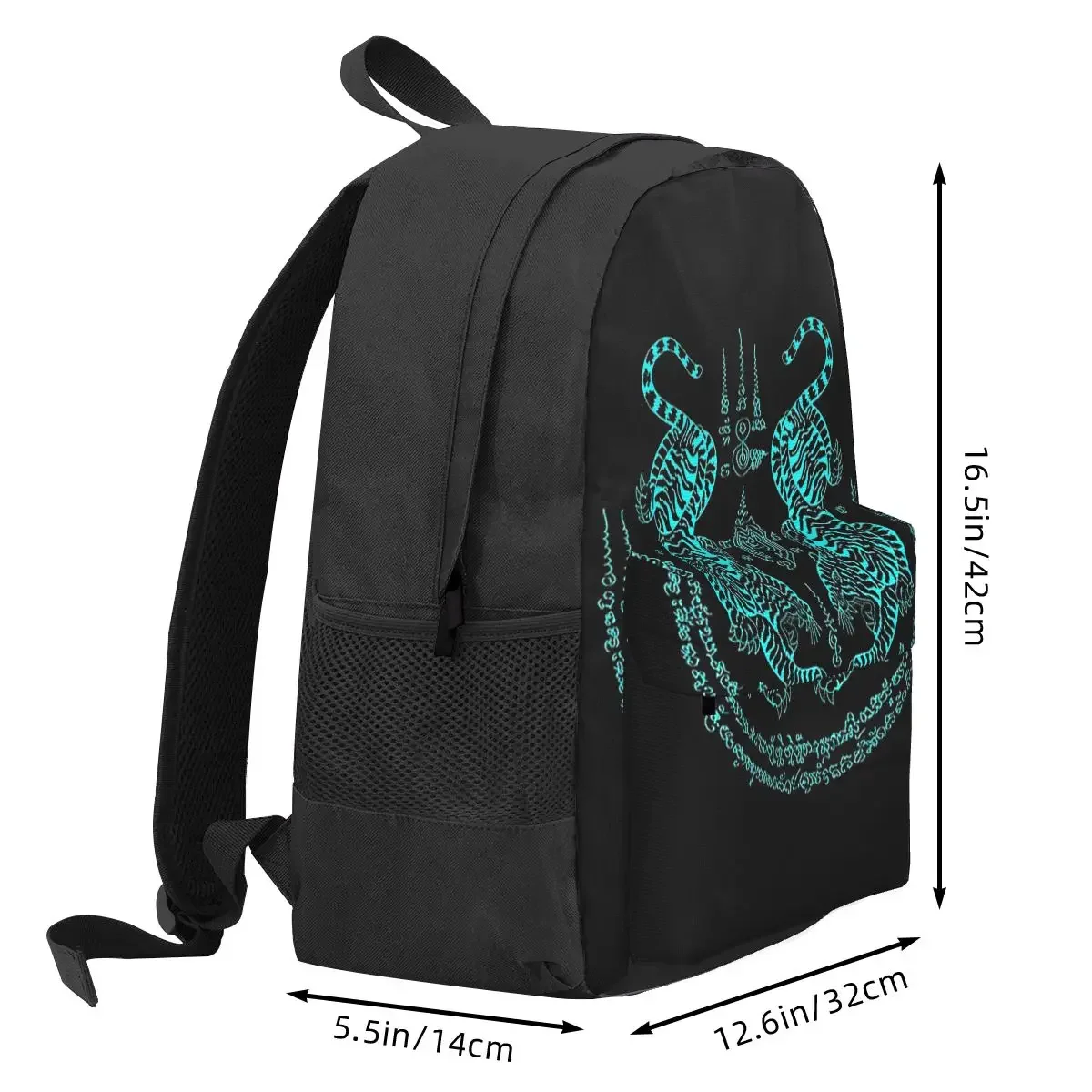 Twin Tiger Sak Yant Tattoo Backpacks Boys Girls Bookbag Children School Bags Cartoon Kids Rucksack Laptop Rucksack Shoulder Bag