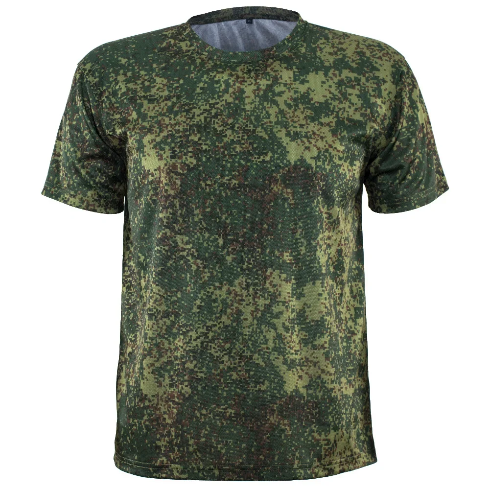 2024 New Style Clothing Tactical Men\'s Tee Shirt Round Neck Solid Shirt Short Sleeve Breathable Quick-drying Casual Shirt