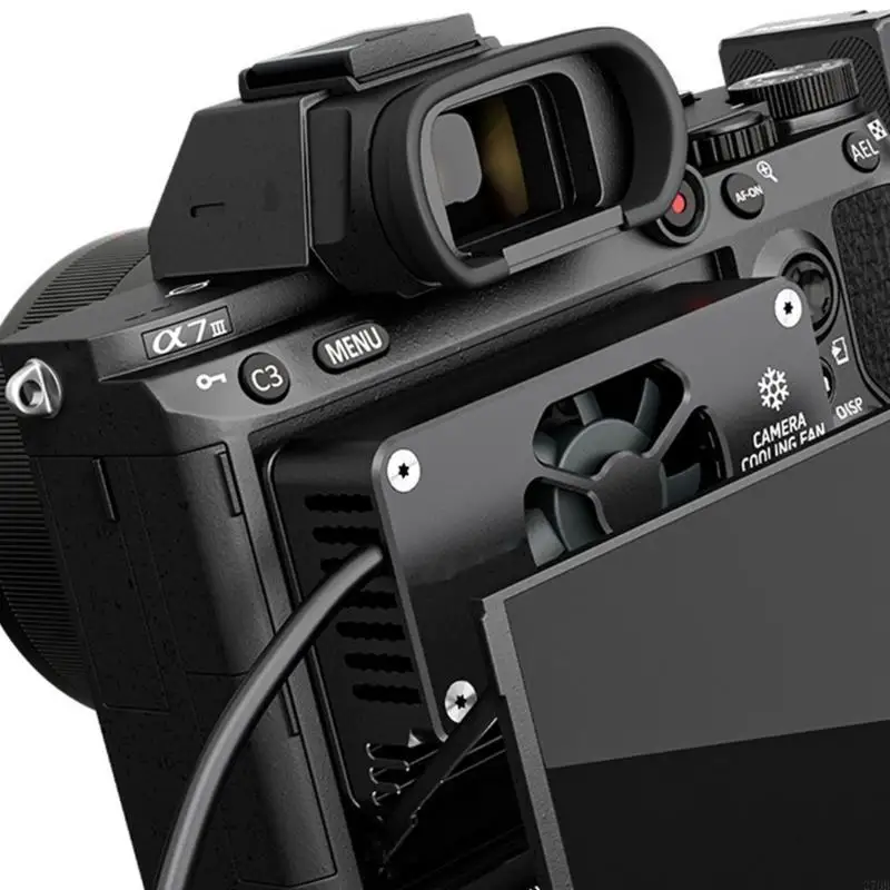 折りたたみ式スクリーンカメラ冷却ファン A7M3/A7R3/A7R4A1 カメラクーラーヒートシンク航空アルミビルドを特徴