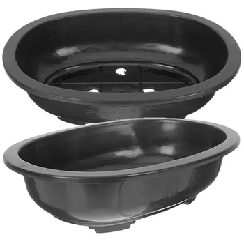 Pot d'entraînement à bonsaï pour le jardinage, pot de culture de plantes, récipient narde jardin, pots succulents, pots de plantation, 320 #, 2 pièces