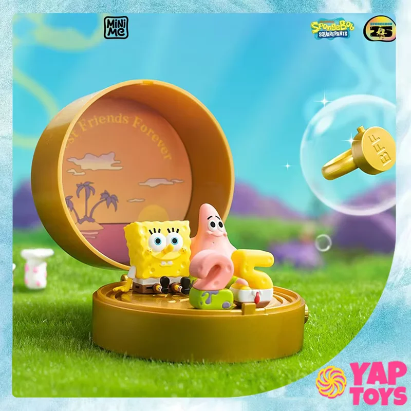 New Pop Mart Spongebob Squarepants Carnival Anniversary Series Figure Pie Star Ornament Desktop Decoration Figure Birthday Gifts