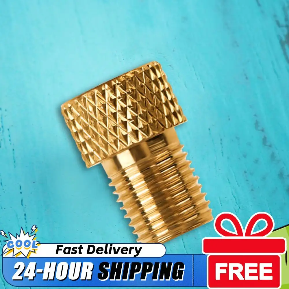 

5pcs To Schrader Adaptors Aluminum Alloy Bike Pump Tire Adapter Copper Air Inflator Adapter Bicycle Parts