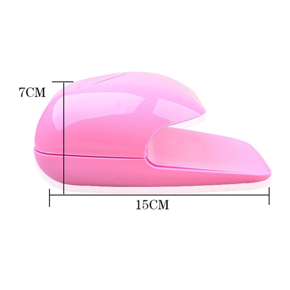 Mini nageldroger ventilator aanraaksensor automatisch / uit sterke luchtstroom voor salon nail art manicure tool roze