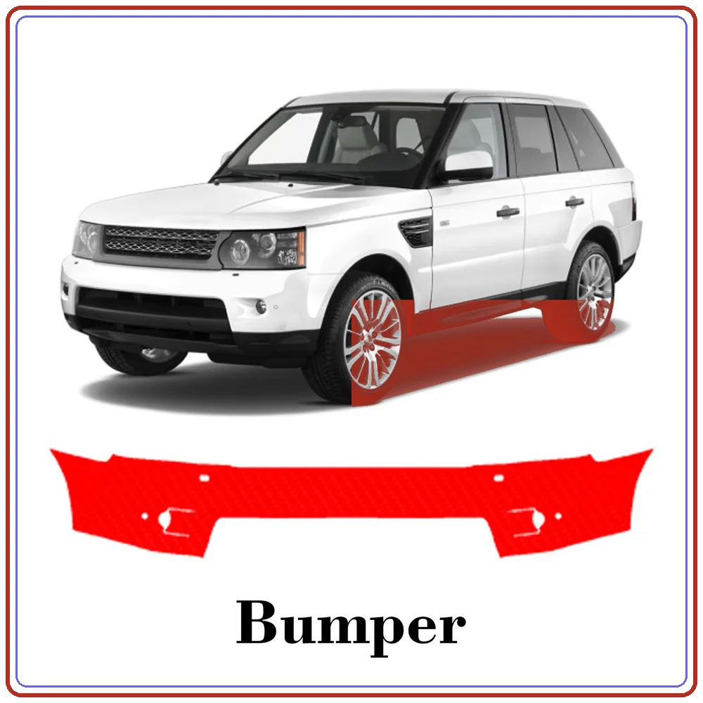 For Land Rover Range Rover Sport 2010-2013 Precut TPU Paint Protection Film PPF Front Bumper Kit Clear Bra Stone Guard EU UK
