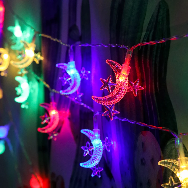 1.5M/3M/6M/10M LED Star Moon Fairy String Lights New Year 2023 Xmas Tree Christmas Party Home Indoor Decoration Light