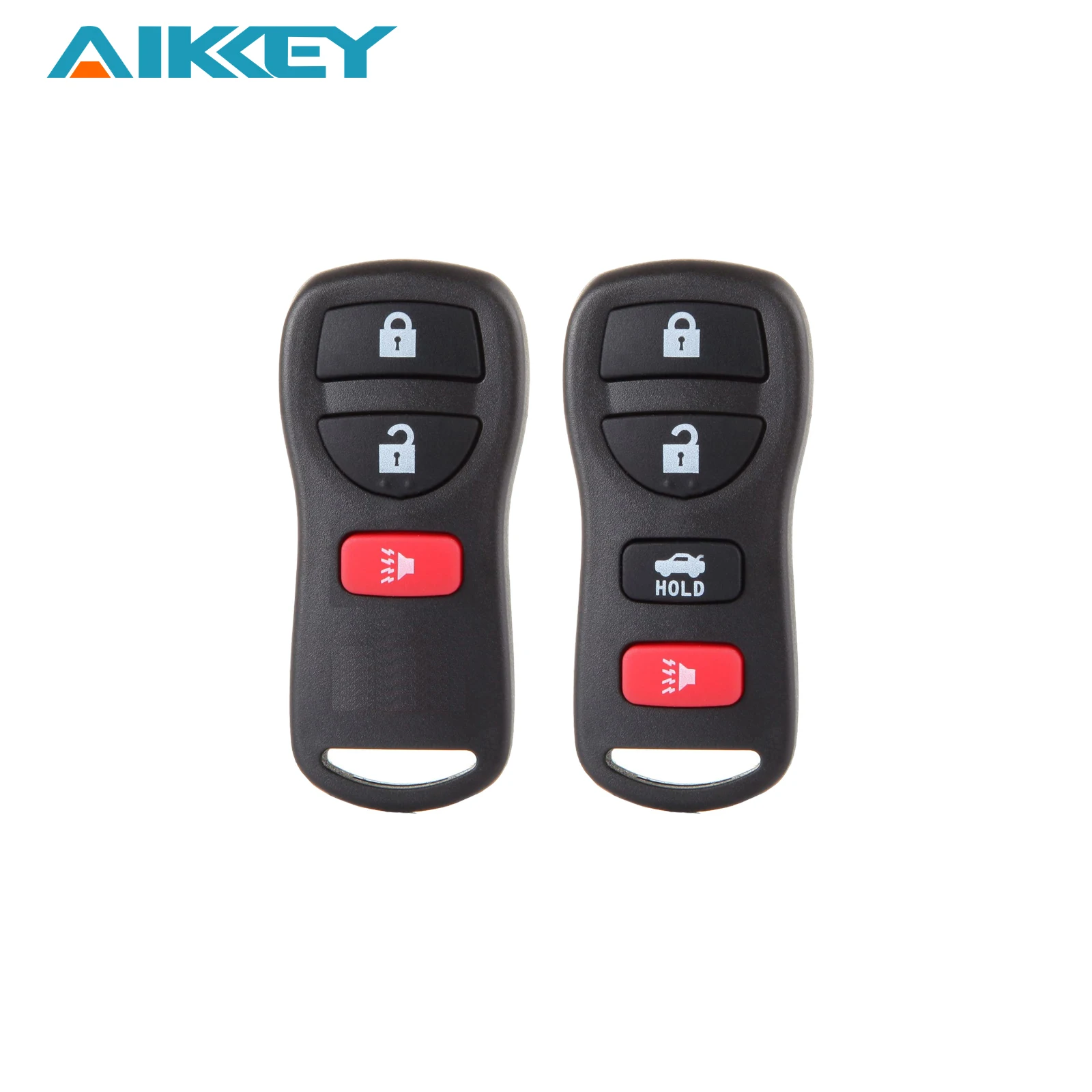 Black 3/4 Button Key Shell No Circuit Board Car Remote Keyless Fob for Nissan 350Z Armada Infiniti EX35 FX35 G35 I35 Q45 QX56