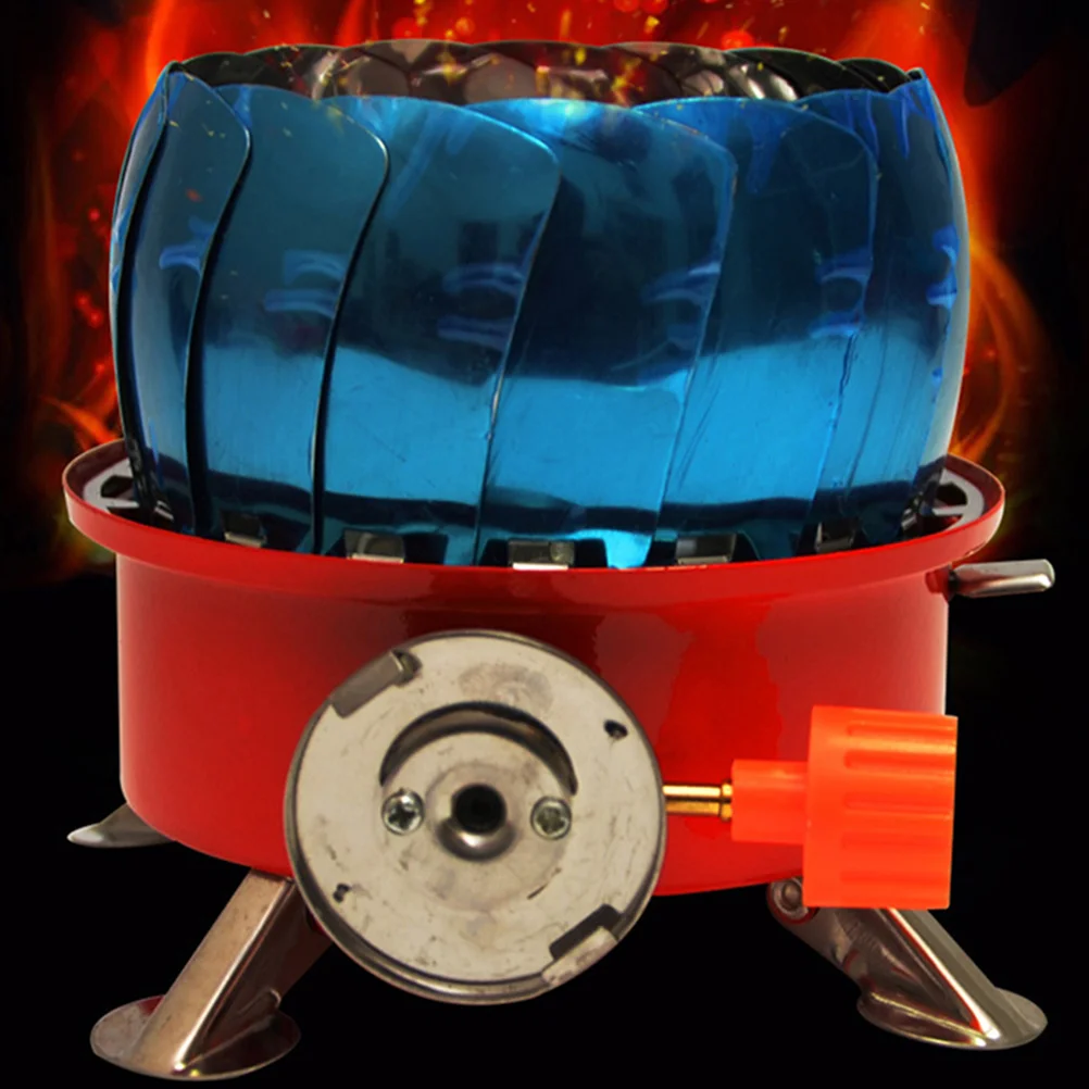 

Windproof Stove Burner Portable Picnic Cooking Aluminum Alloy Gas Backpacking Camping Outdoor