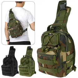 Bolso cruzado militar impermeable para hombre, bandolera táctica de hombro pequeña para el pecho, bolso de camuflaje para deportes al aire libre, ciclismo