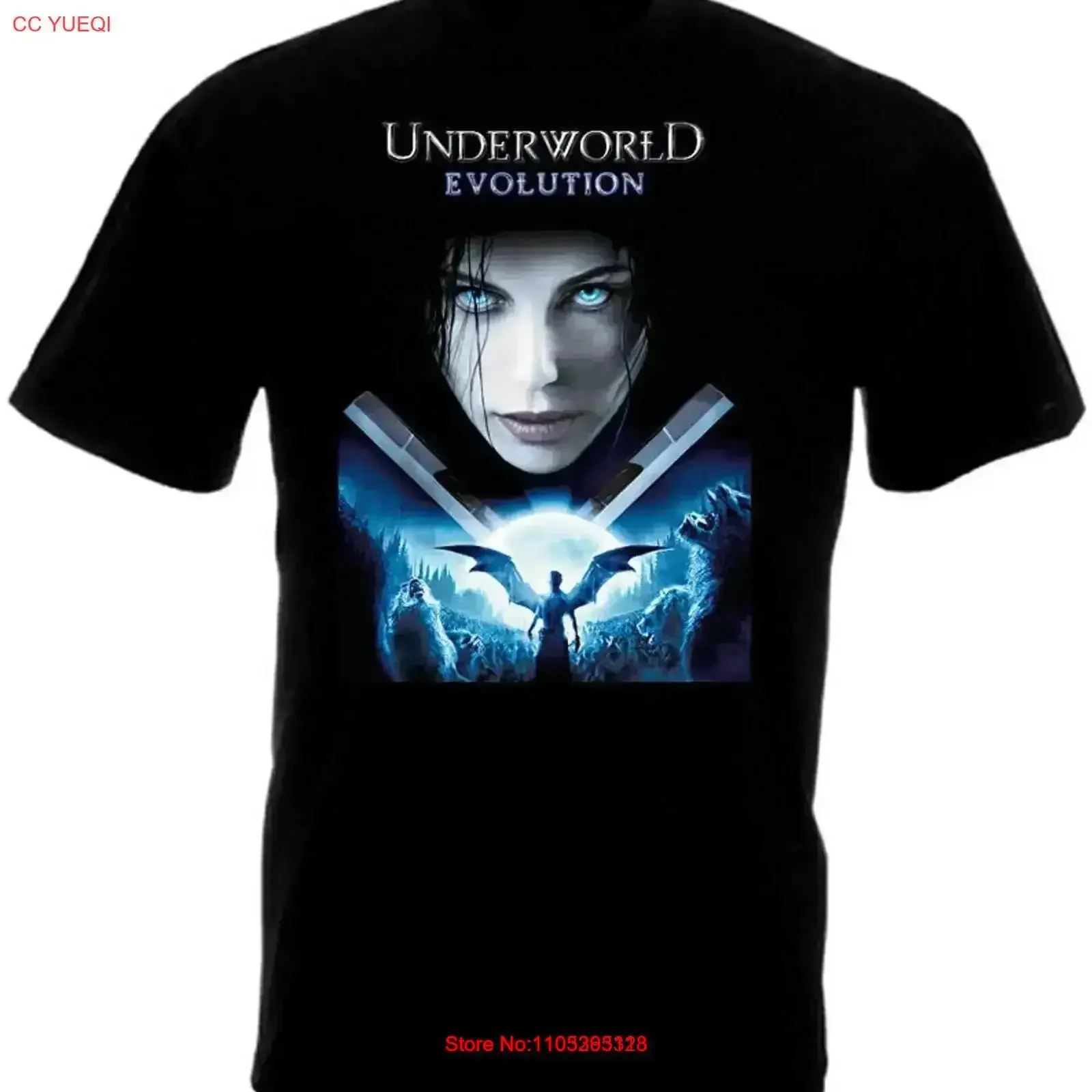 Underworld Evolution T Shirt Black S 5XL 1P0985 vintage Washed Top For Everyday Wear Stretched Comfortable Versatile  vintage