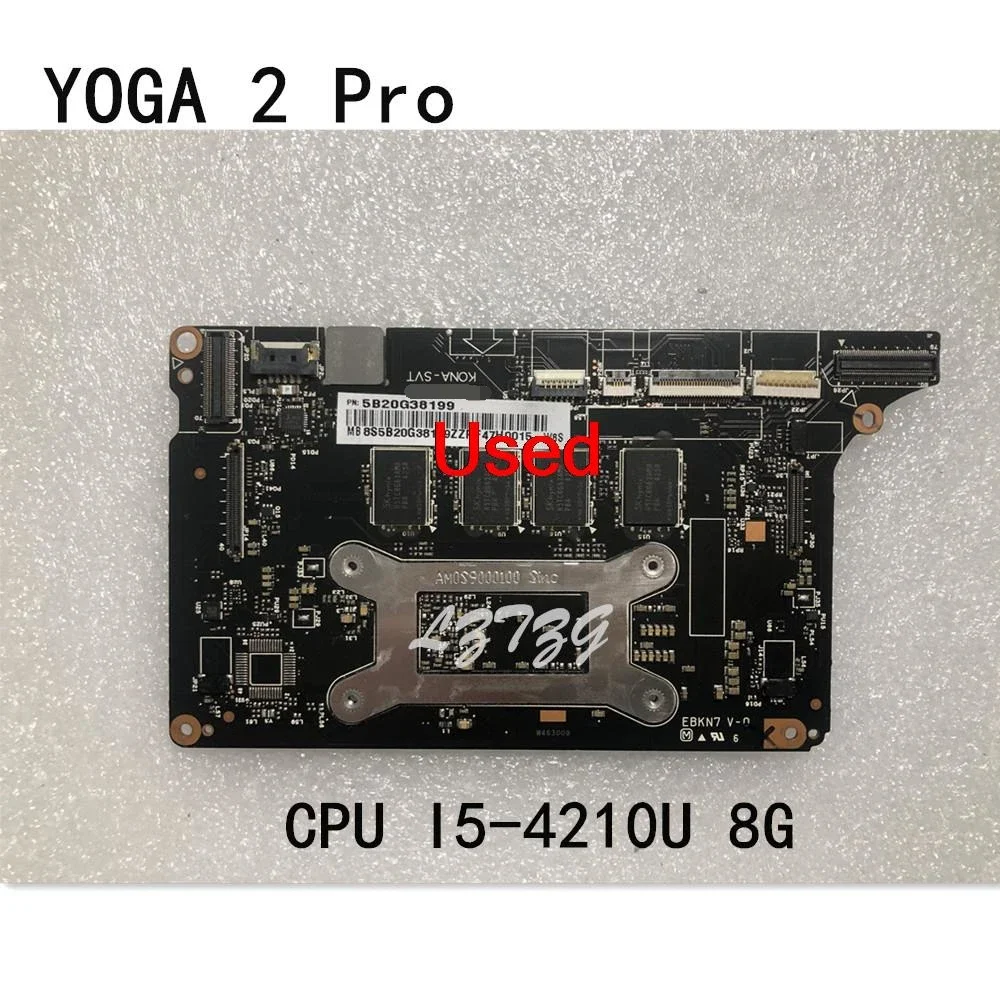 Used For Lenovo Yoga 2 Pro Laptop Motherboard mainboard  With CPU I5-4200U/4210U UMA 8GB FRU 5B20G38199