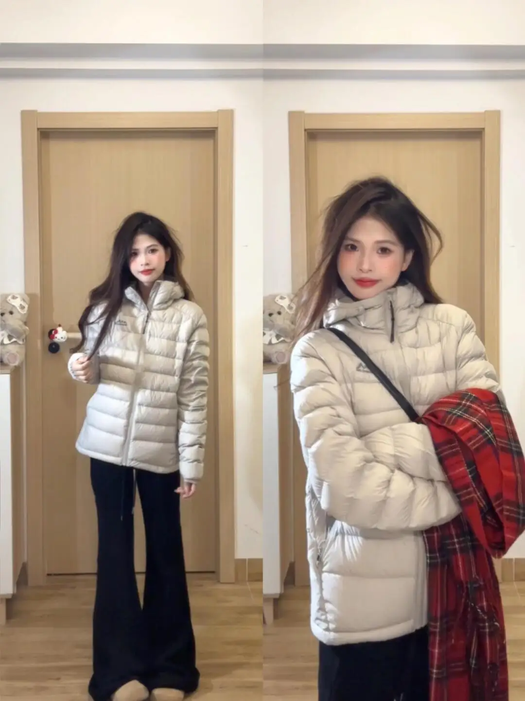 

American Retro Hooded ey Cotton down Jaet Women's Winter Thi Warm Small Size Cotton Clothes Korean Sle Loose Fit