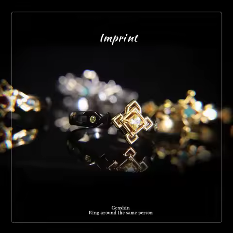 Game Genshin Impact Cosplay Kaedehara Kazuha Xiao Zhongli Tartaglia Albedo Venti Diluc Ragnvindr Kaeya Alberch Scaramo Ring