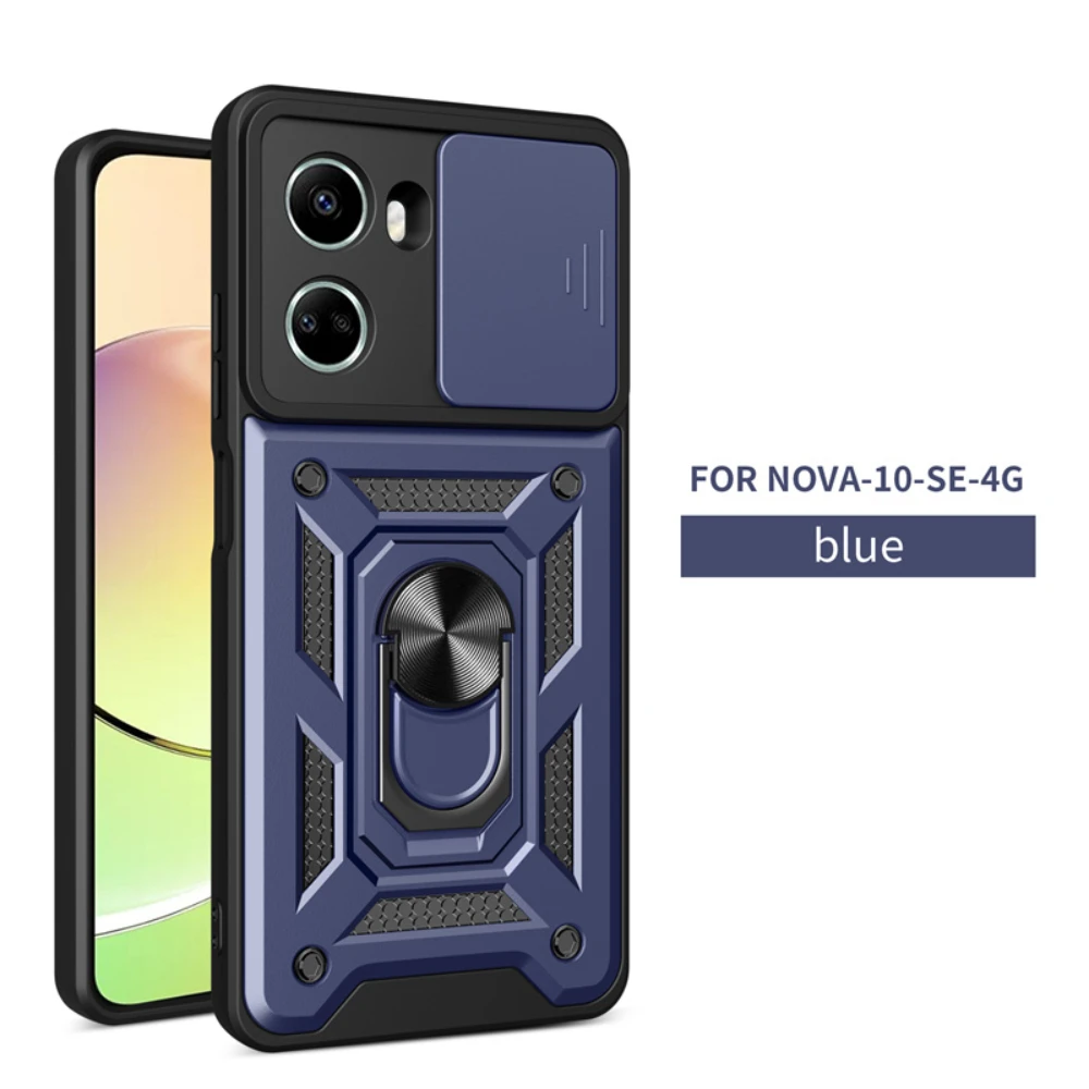 Applicable To Huawei Nova Y60 Y61 Y70 Plus10SE 11 11Pro 4G or 5G Magnetic Bracket Bracket Lens Protection Phone Case Shockproof