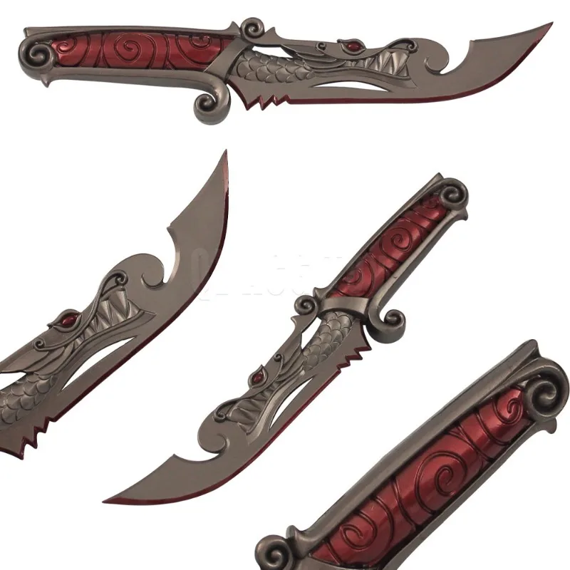 

The Coveted Knife 22cm Metal Weapon Valorant Game Peripheral Samurai Sword Melee Weapon Model Desktop Ornament Collections Gift