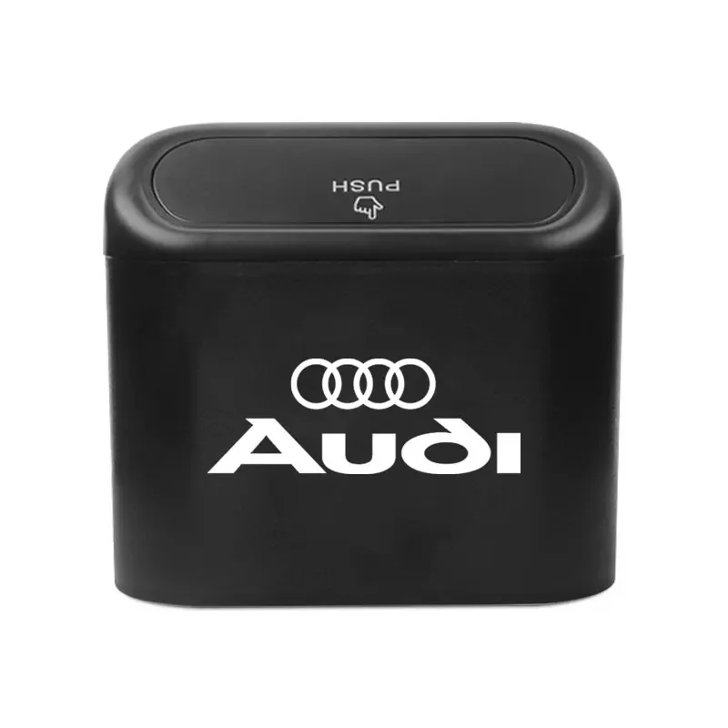 Car Trash Can Storage Box Vehicle Multifunctional Garbage Dust Case For Audi A6 Q3 A3 B5 B6 B7 B8 B9 Q7 8P 8V 8L A5 A4 C6 C5 C7