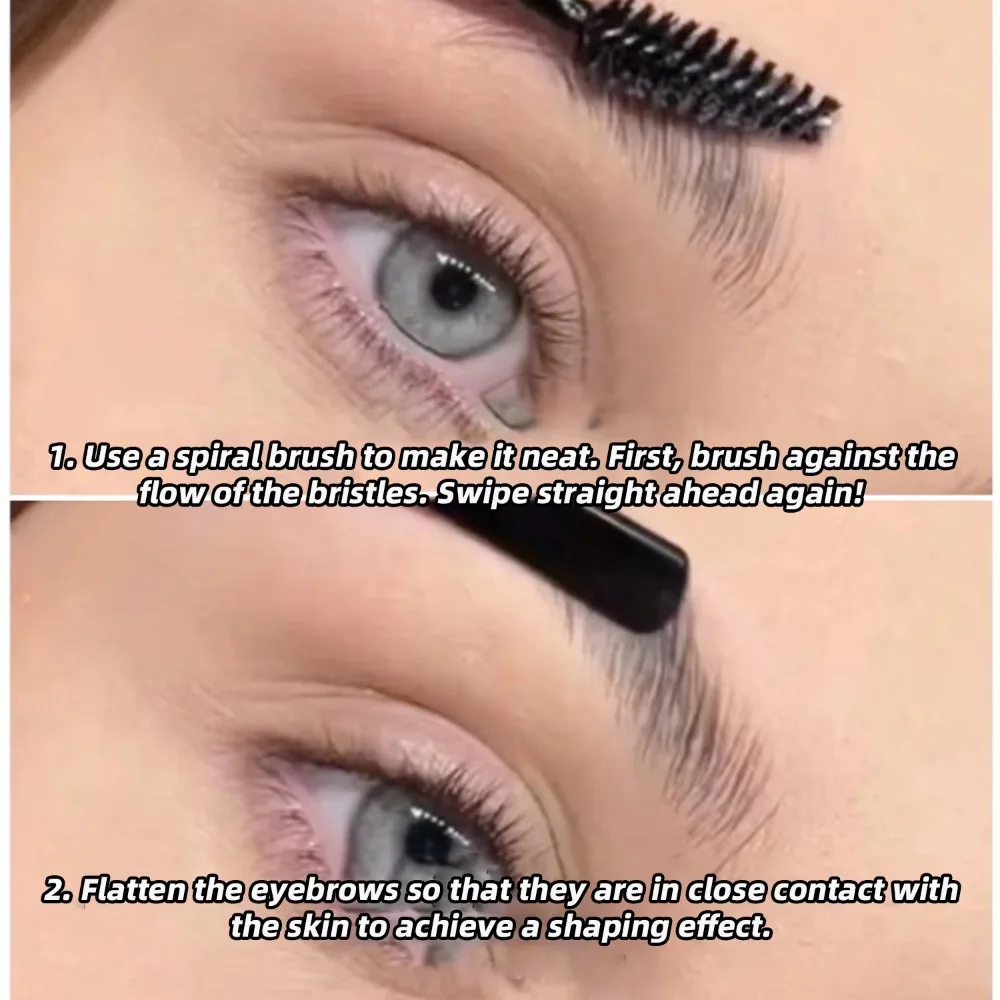 4 stks/set Gel Textuur Wenkbrauw Crème Langdurige Waterdichte 3D Brow Shaping Wax Clear Verfrissende Gladde Pluis