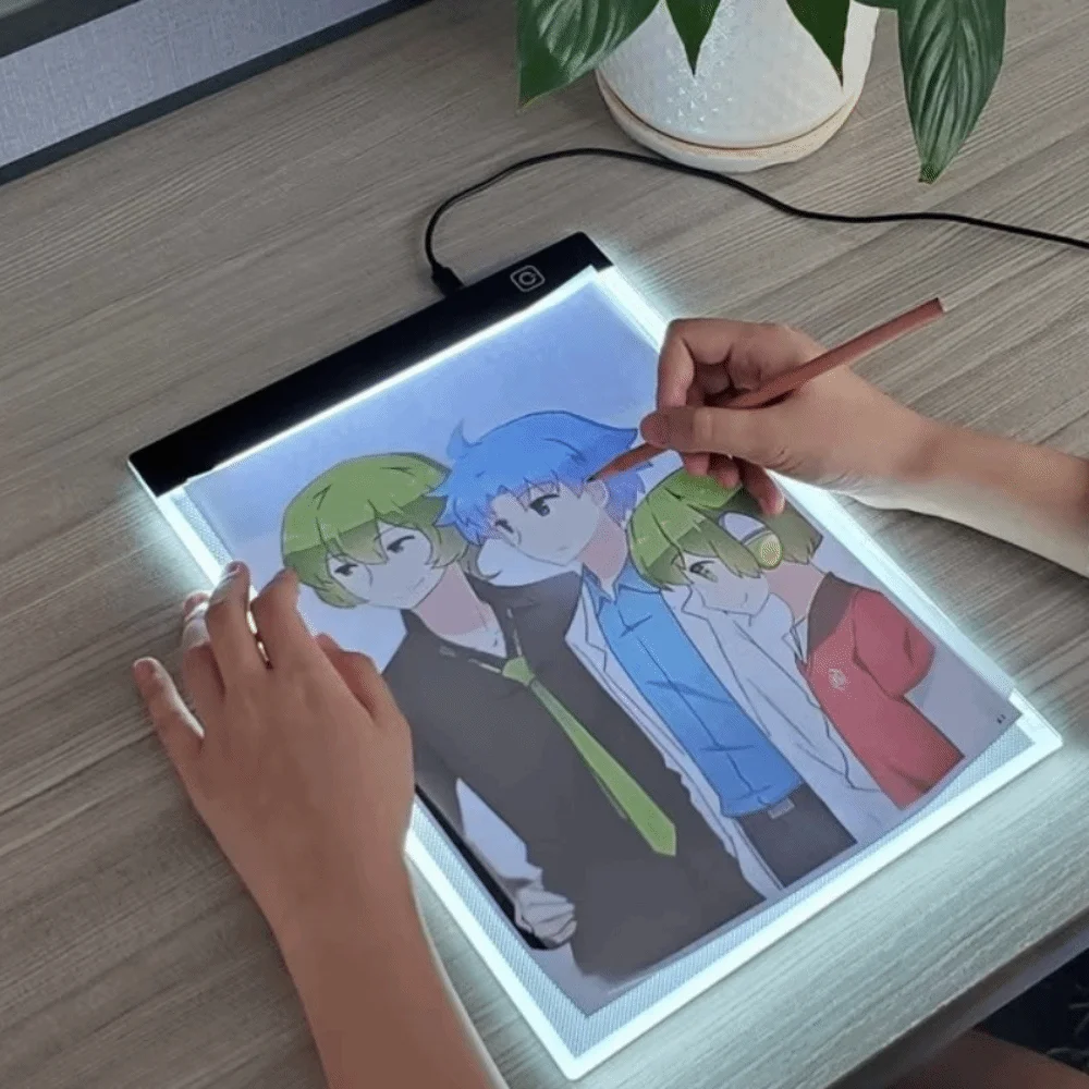 Three Level Dimmable Led Light Pad Brightness Adjustable Light-transmitting Drawing Board Eye Protection A4/A5