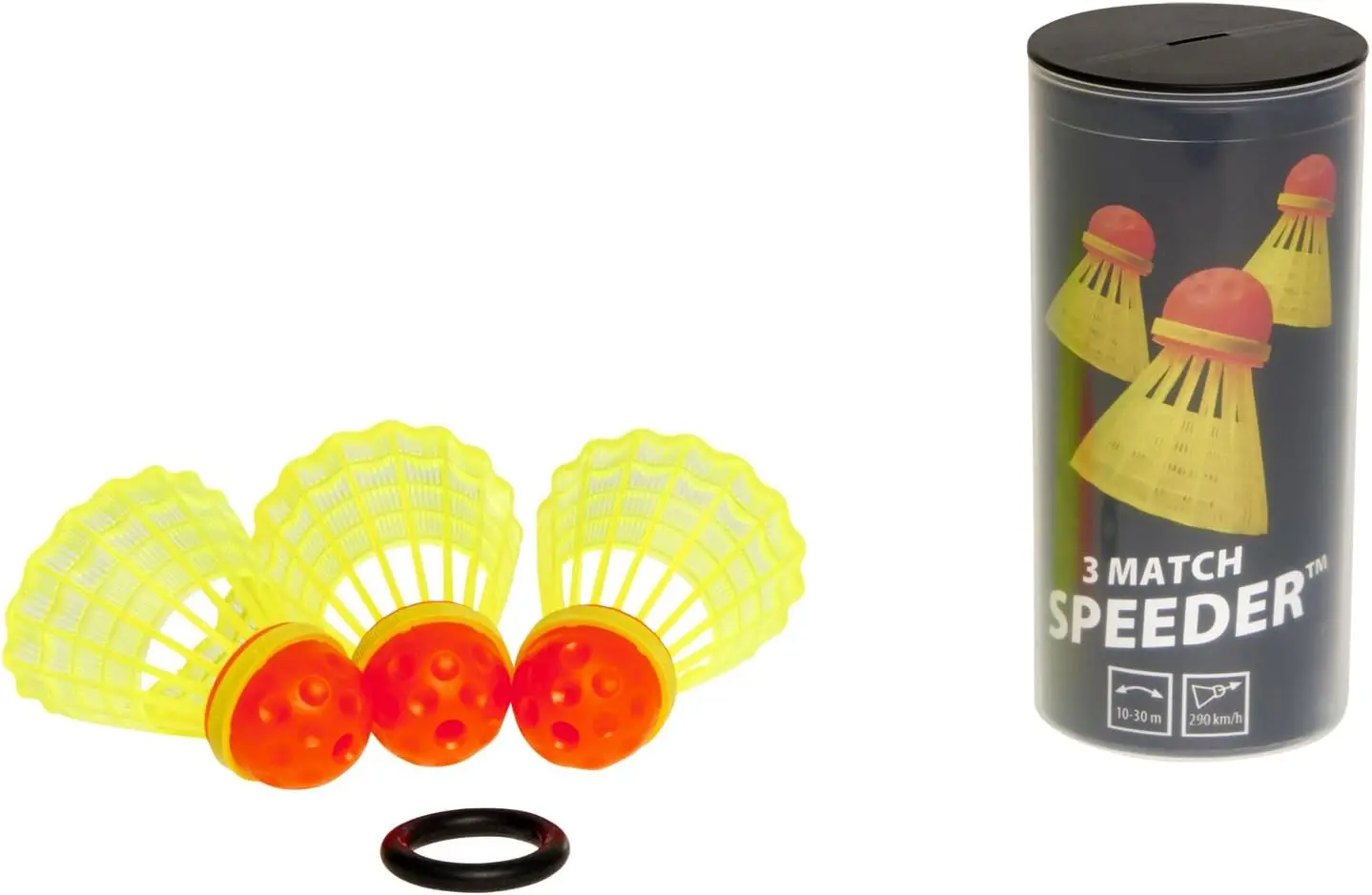 

3-Pack Speeder Tubes for Outdoor Speed Badminton Games, Durable Birdies