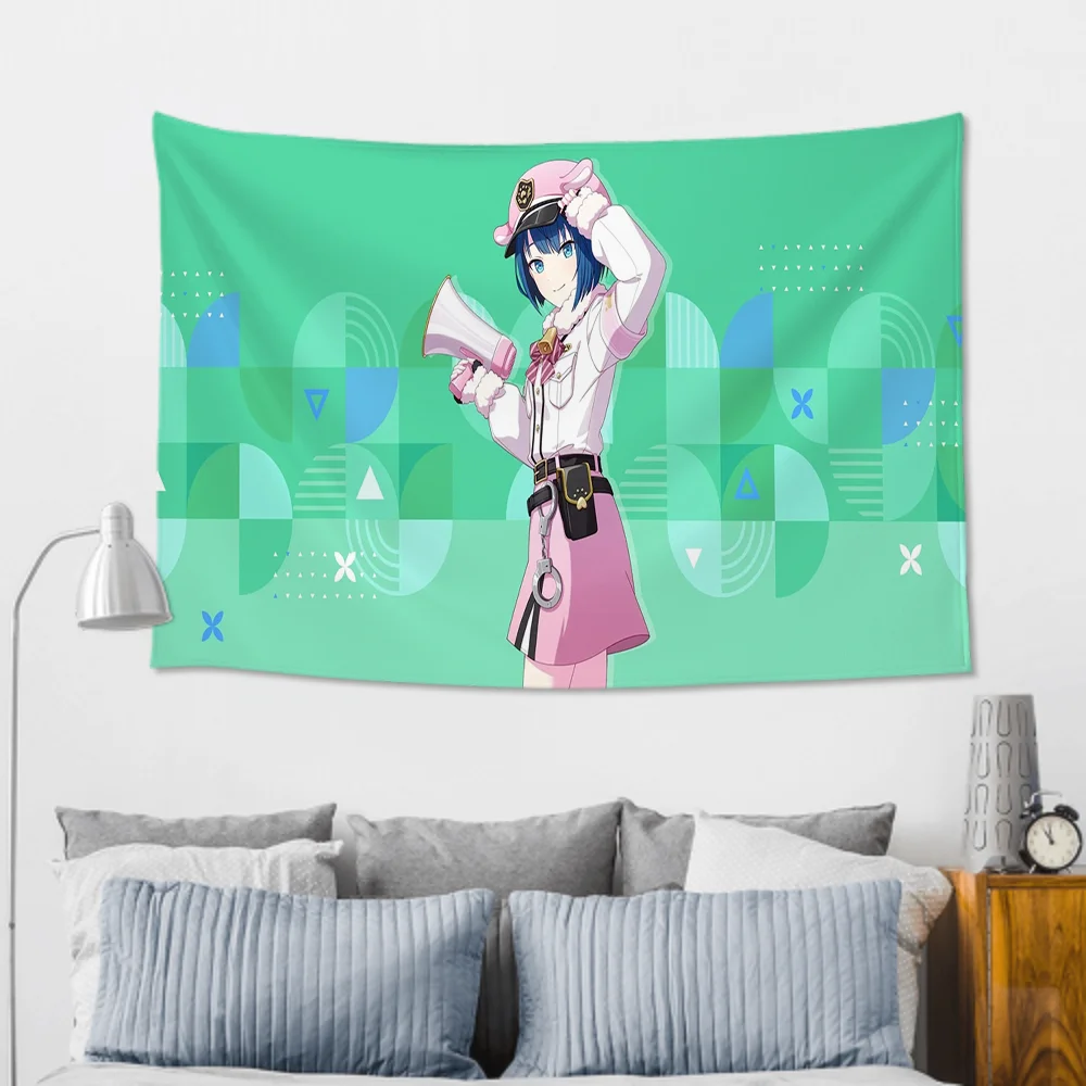 Kiritani Haruka لعبة الرسوم المتحركة مشروع Sekai نسيج غرفة ديكور قماش صوفي حفلة معلقة خلفية غرفة ديكور غرفة الطفل