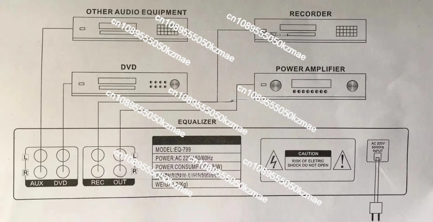 Built-In USB Bluetooth Home Stage Equalizer Dual 10 Segments220V EQ-898BT EQ-665BT HIFI Digital HD Stereo Preamplifier Equalizer