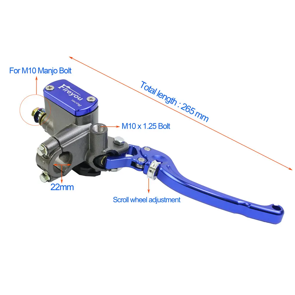 Motorcycle Brake Master Cylinder Lever Clutch Pump Hydraulic Racing Street Bike For Yamaha Kawasaki Suzuki Red Front Brake