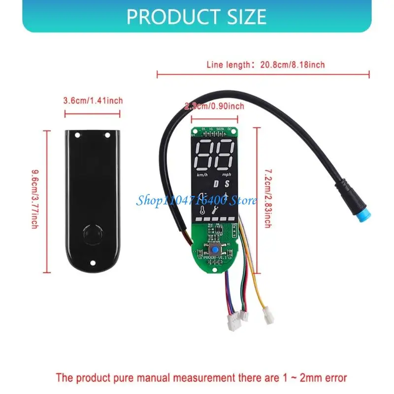 y1gd High Performances Electric Scooter Dashboard Featuring Bluetooth-compatible Circuit Board & Screen Cover Accessory for