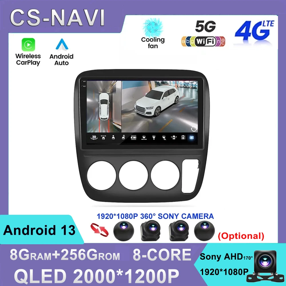 

Android 13 For Honda CRV 1997-2001 8 Core Auto Radio Multimedia Video Player Navigation GPS WIFI DSP 2Din Wireless Carplay BT