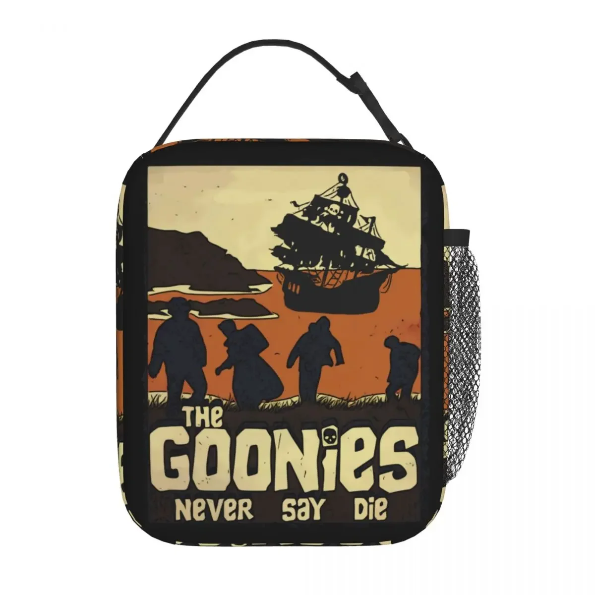 Goonies 영화 포스터 절연 도시락 가방, 대형 식사 용기, 쿨러 도시락 가방, 학교 여행, 소년