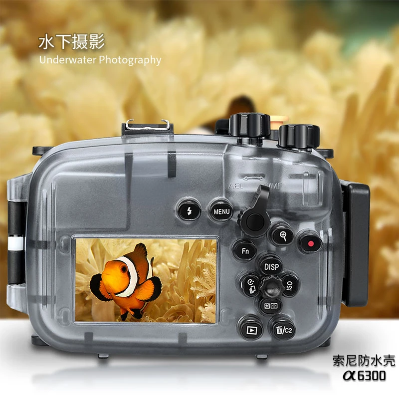 A6400 is suitable for Sony A6000 waterproof shell A6300 diving shell A6500 micro single camera waterproof cover diving.