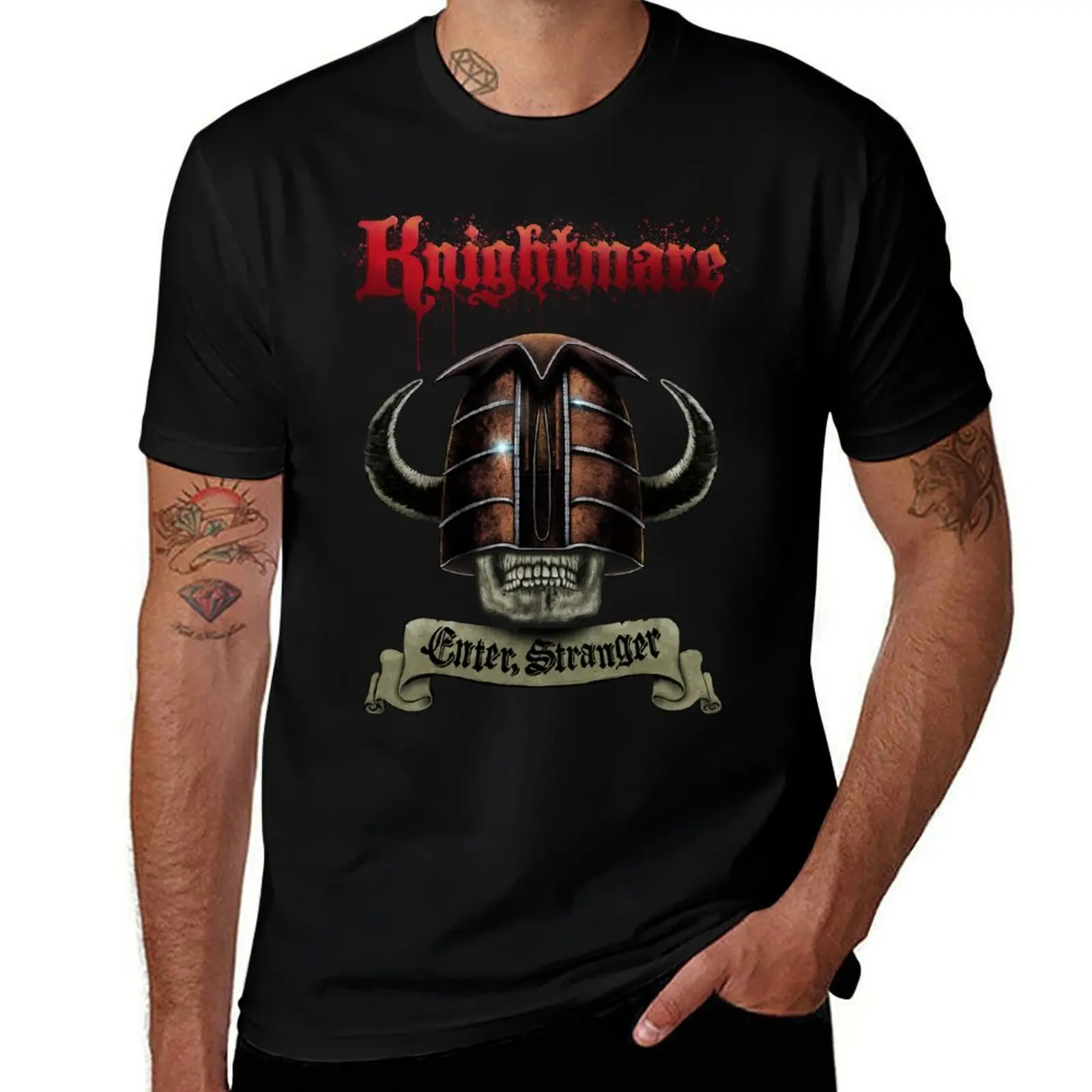 Knightmare- Enter, Stranger T-Shirt Casual Basic Short Sleeve T-Shirt
