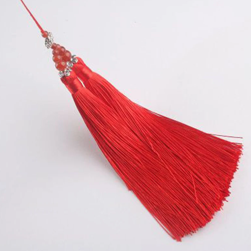 

6 Pcs Pendants Tassel naments for Instrument Decorations Chinese Knot Red Color Car Key Bag Flute Decorations Accessories