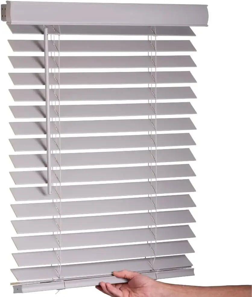 Cordless Faux Wood Blinds, 71