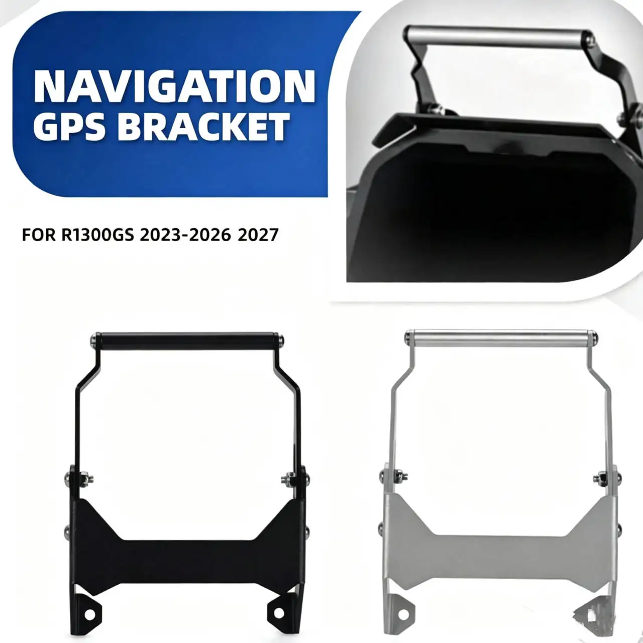 For BMW R1300GS GPS Navigation Handlebar Bracket R1300GS ADV 2023-2025 2026 2027 Handle Bar Phone Support Cellphone Stand Holder